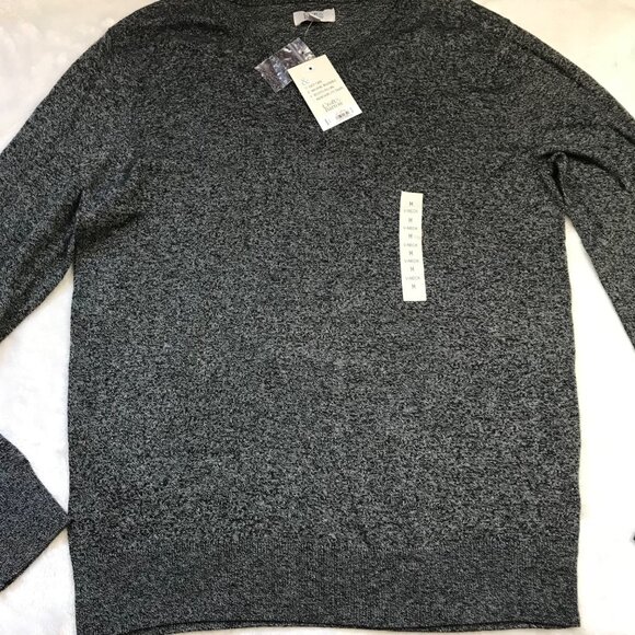 Croft & Barrow Easy Care Sweater Black Marled Long Sleeve V-Neck Mens Medium NEW - Picture 6 of 10